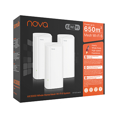 картинка Tenda EX12 Mesh Wi-Fi роутер (3 устройства) от компании Intant